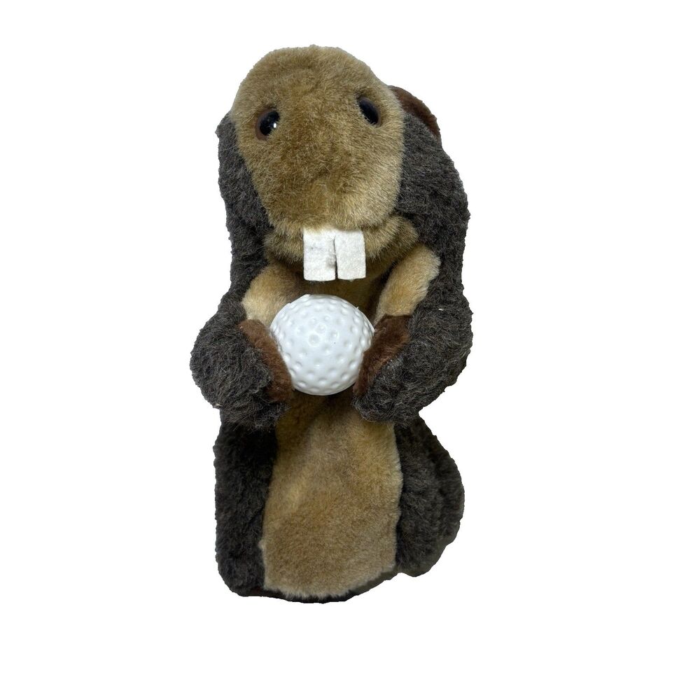 Caddyshack Plush Gopher Golf Club Head Cover Groundhog Golfing Golf Course - Picture 2 of 7